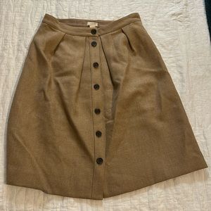 Wool a line skirt